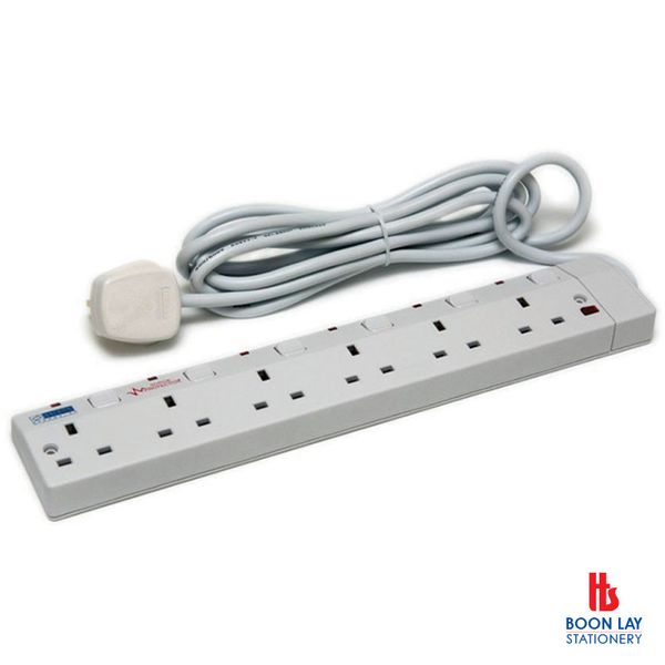 FYM 6 Way Extension Socket 3m (S966V)