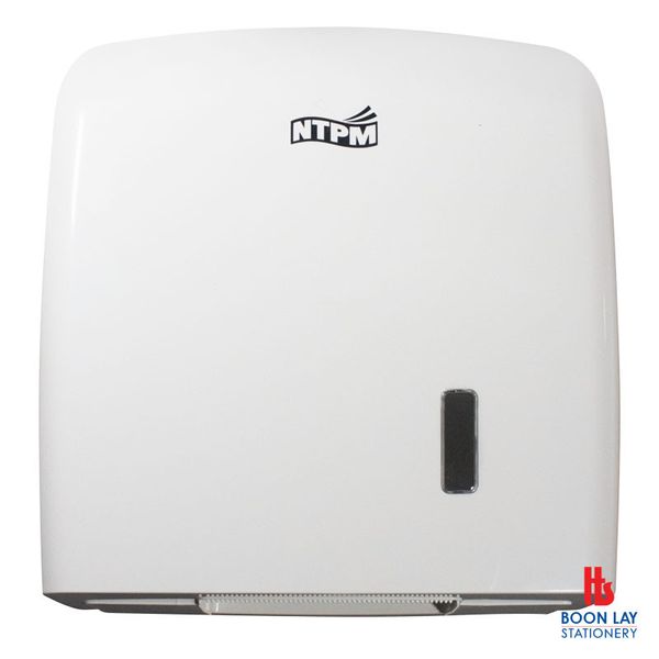 NTPM Jumbo Toilet Roll Dispenser - White