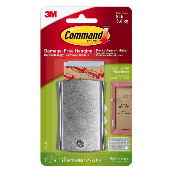 3M Command Sticky Nail Wire Backed Picture Hanger  (17048)