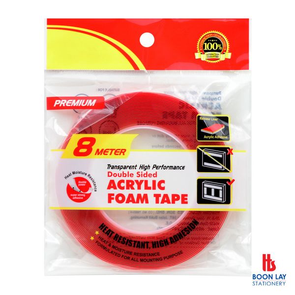 Double Sided Acrylic Foam Tape 10mmx8m (AF108)