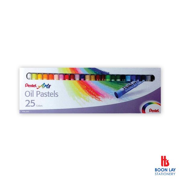 PENTEL Oil Pastels - 25 Colours (PHN-25)