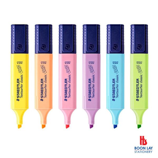 STAEDTLER Textsurfer Pastel Highlighter -Box of 10's (364C-FN)