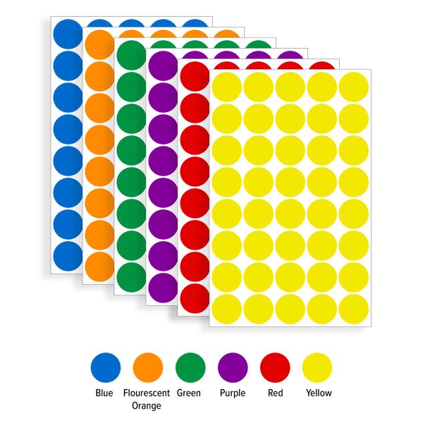 ALFAX AL025,Round Label,Dots Label,AL013,AL020,AL025,circle stickers,colour round labels,colour circle stickers