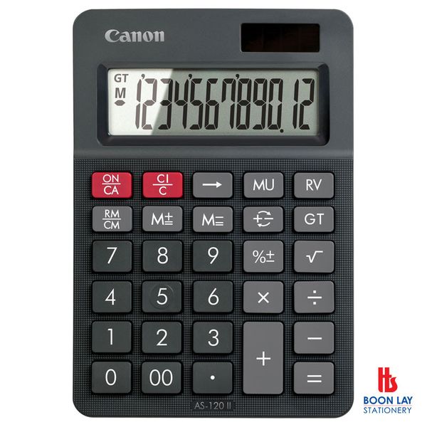 CANON Desktop Calculator - 12 Digits (AS-120II)