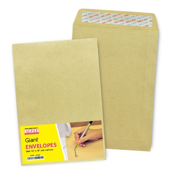 ALFAX Giant Pell & Seal Envelope 13"x18" - Pack of 24's