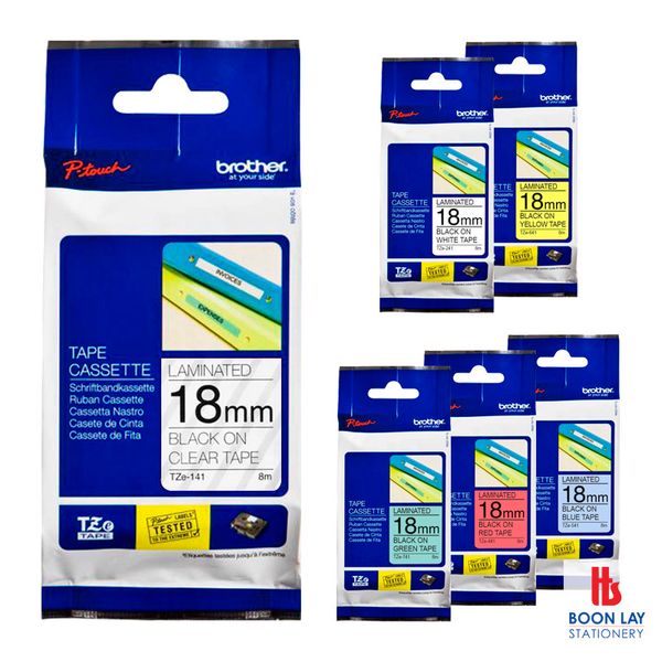 BROTHER TZe Laminated Label Tape 18mm