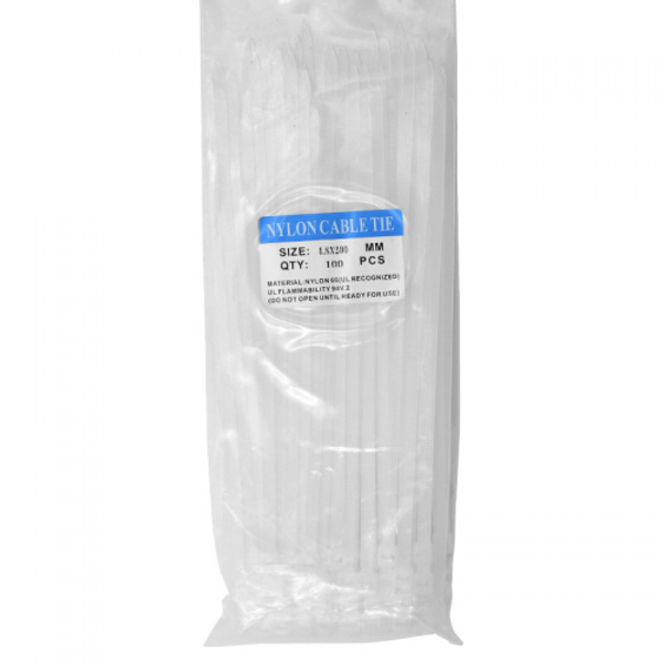 Nylon Cable Tie 5x150mm 6" - White (Pack of 100's)