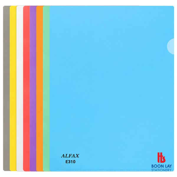 ALFAX L-Shape Holder A4 - Pack of 12's (E310)