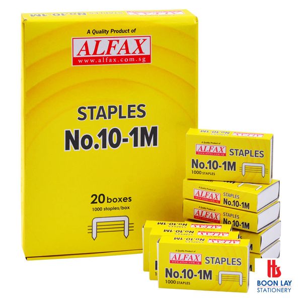 ALFAX No.10 Staples - Box of 20's