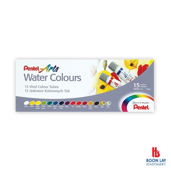 PENTEL Water Colour - 15 Colours (WFRS-15)