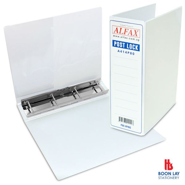 ALFAX Post Lock 4Pins 80mm A4 - White (A414P80)