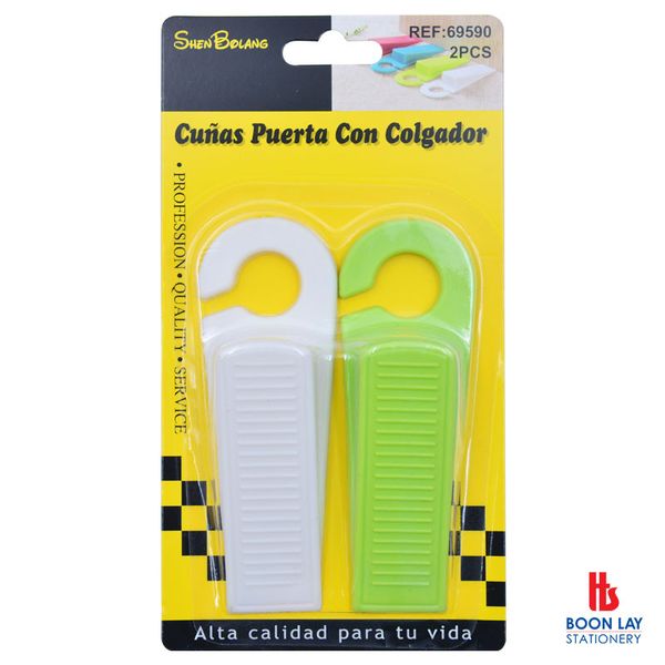Rubber Door Stopper With Hook - Pack of 2's