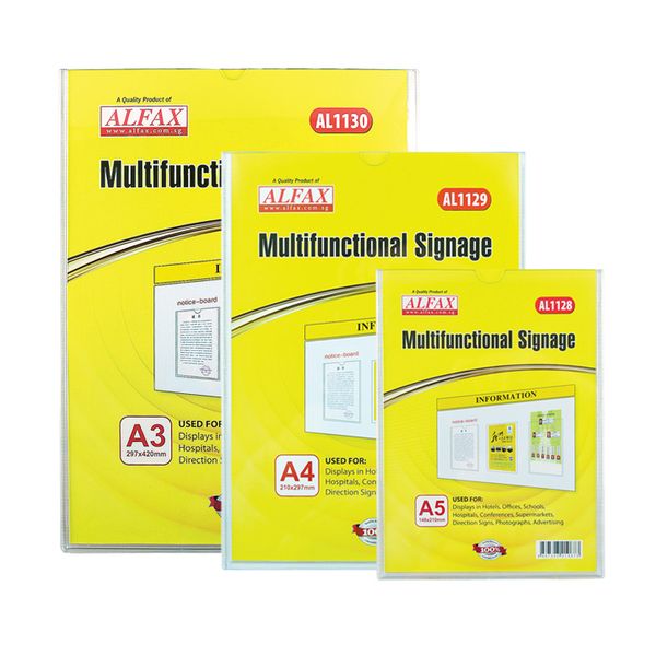 ALFAX Acrylic Multifunctional Signages A3 (AL1130)