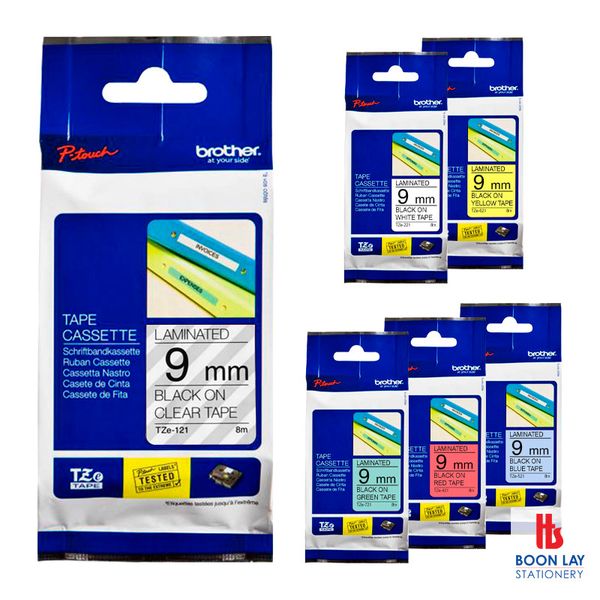 BROTHER TZe Laminated Label Tape 9mm