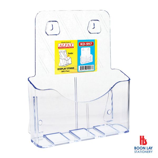 ALFAX Acrylic Brochure Rack 1-Tier A4 (KD997)