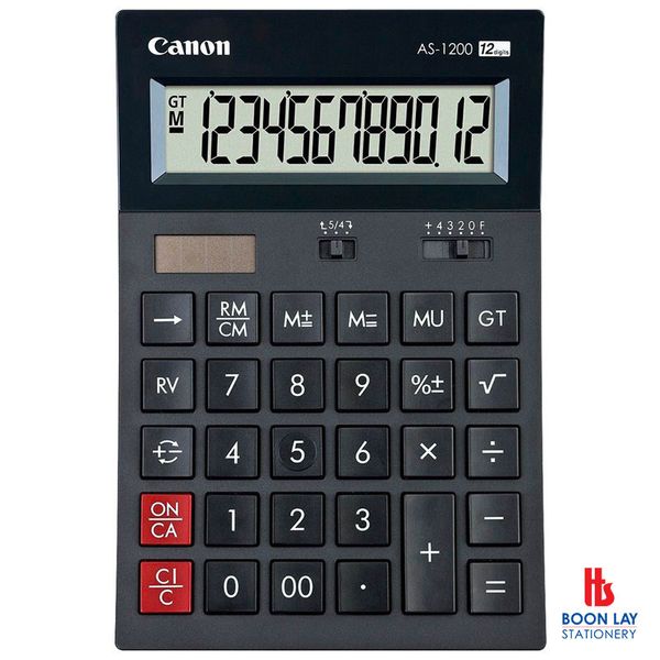 CANON Calculator Semi Desktop - 12 Digits (AS-1200)