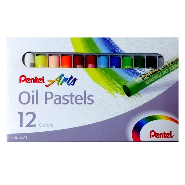 PENTEL Oil Pastels - 12 Colours (PHN-12 )