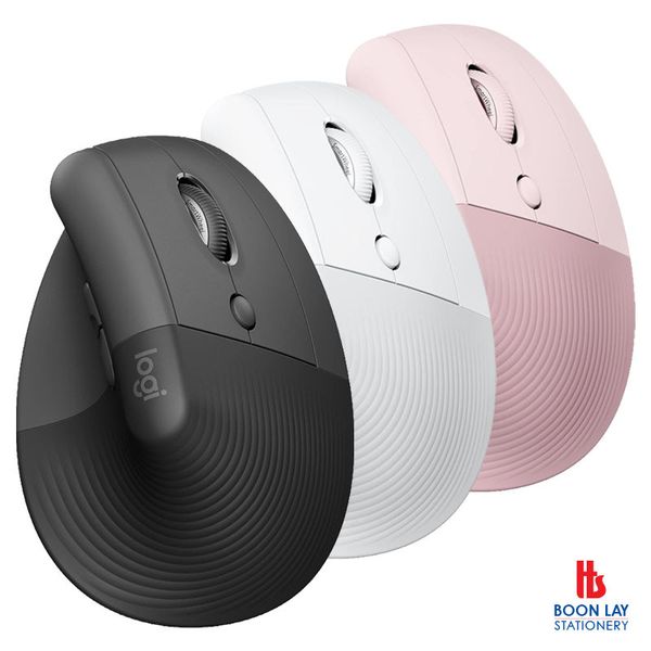 LOGITECH Lift Vertical Ergonomic Bluetooth Wireless Mouse