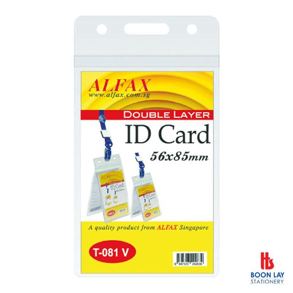ALFAX Multi-Function 2 Pockets ID Card 56x85mm - Pack of 10's (T081V)
