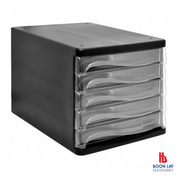 Letter Case 5-Tier - Black (LC8822)