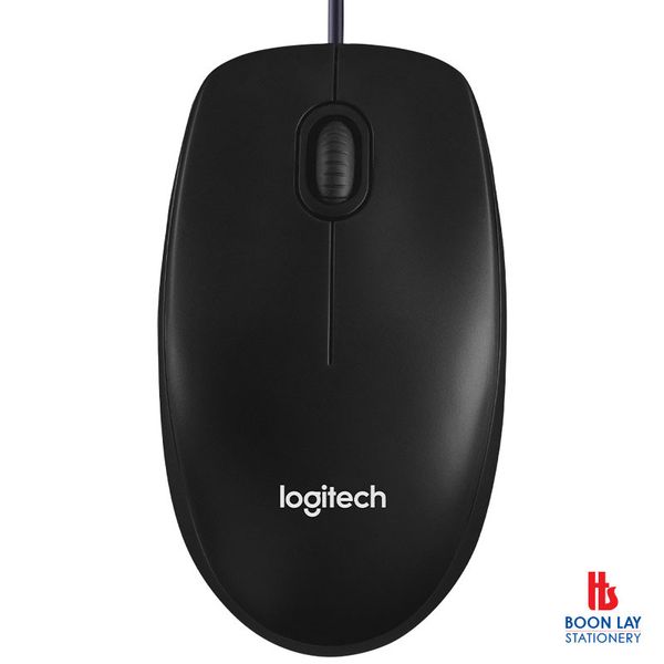 LOGITECH USB Wired Mouse - Black (M100R)