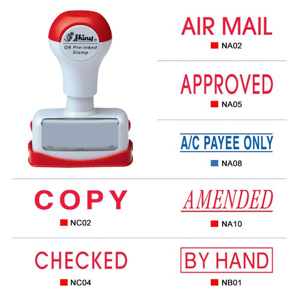 SHINY OA Pre-Inked Stamp (NA)