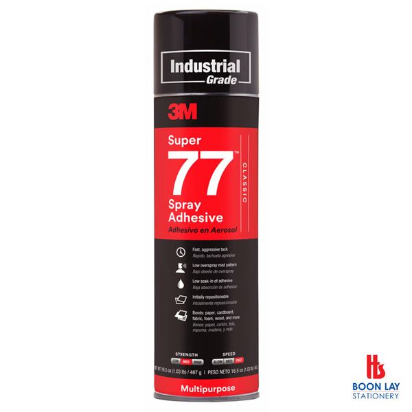 3M Super 77 Spray Adhesive 13.2 Oz (375 gm) MRO