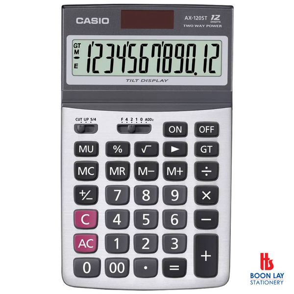 CASIO Calculator - 12 Digits (AX-120ST)