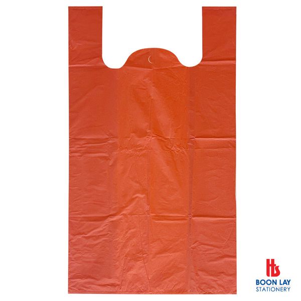 Plastic Carrier Bag Medium -  Red