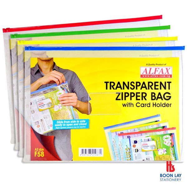 ALFAX Transparent Zip Bag A3 (F58)