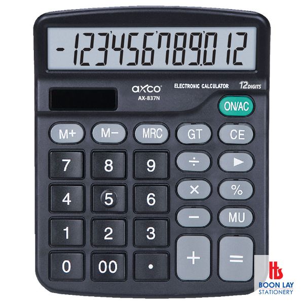 AXCO Calculator - 12 Digits (AX837N)