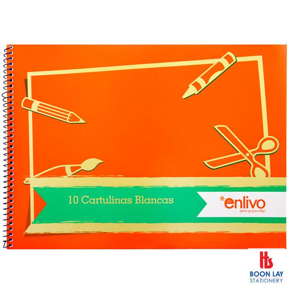 ENLIVO Sketch Book 180gsm 10pgs A4 (SP0382072)