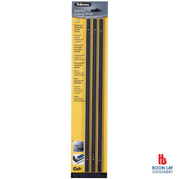 FELLOWES Replacement Cutting Strips A4 - Pack of 3's