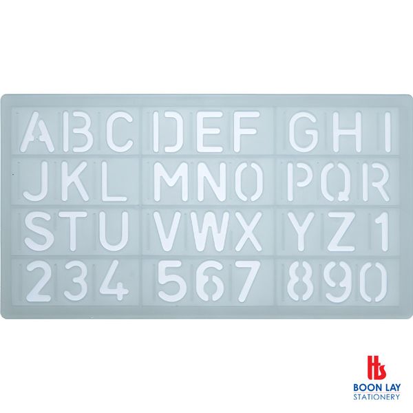 Alphabet Stencil Ruler 20mm (40014)