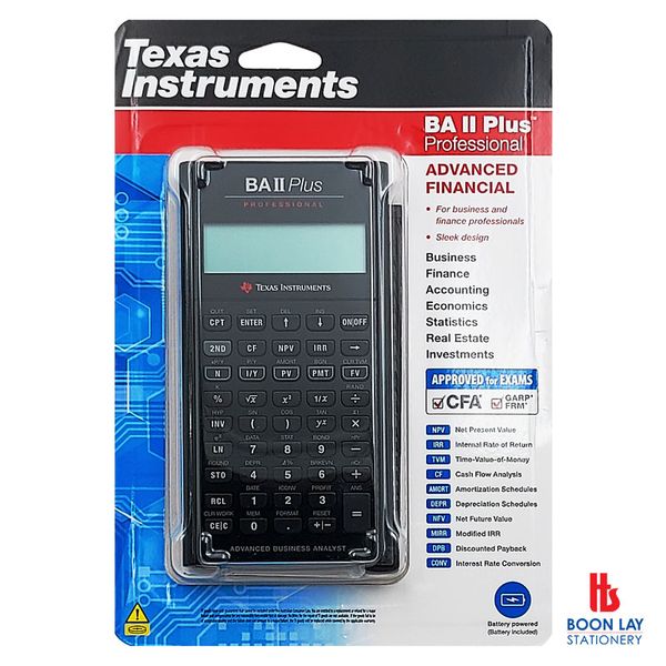 TEXAS INSTRUMENTS Pro Financial Calculator (BAII Plus)