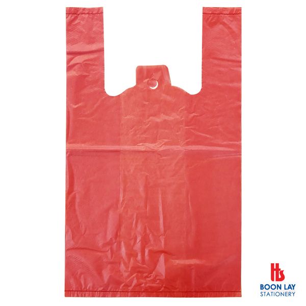Plastic Carrier Bag Small - Red