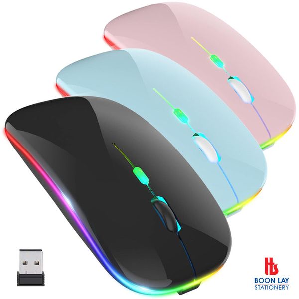 Wireless Mouse,Optical Mouse,T02,T-02,T-16,T16,T-15,T15,Jite Mouse,Wireless Recharge Mouse 7 Colors Led Silent Optical