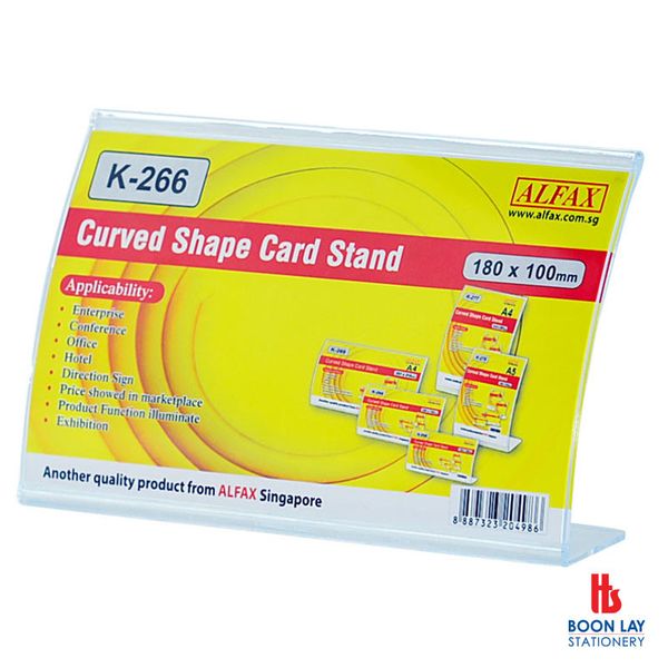 ALFAX Curved Shape Card Stand 100x180mm 3R (K266H)