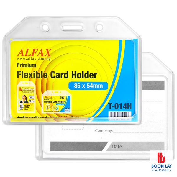 ALFAX Flexible Card Holder 85x54x2mm - Pack of 5's (T014H)