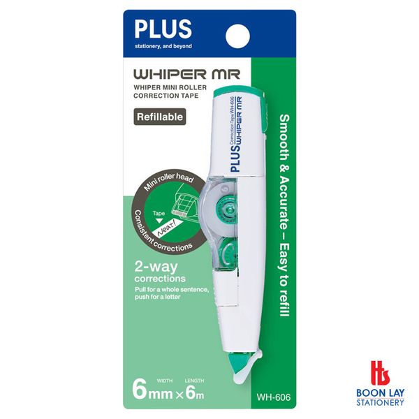 PLUS Whiper MR Correction Tape 6mmx6m (WH606) 52739