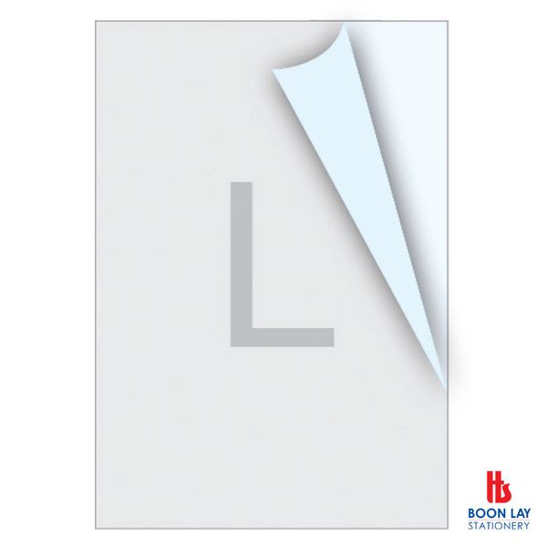 ALFAX L-Shape Clear Holder A4 - Pack of 20's (22L)