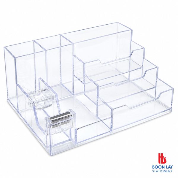 ALFAX Desk Organizer With Name Card & Tape Dispenser (K079)