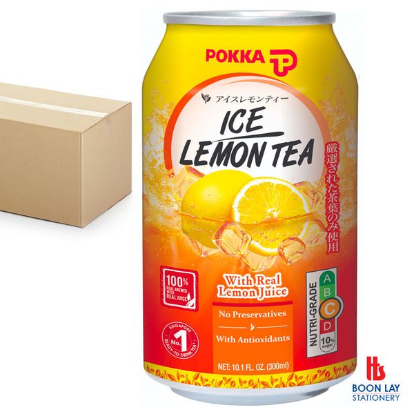 POKKA Can Drink - Ice Lemon Tea 300ml x 24's