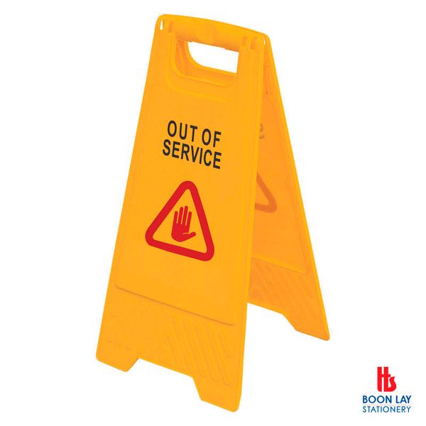 Floor Sign "OUT OF SERVICE" - Orange (AF03041)