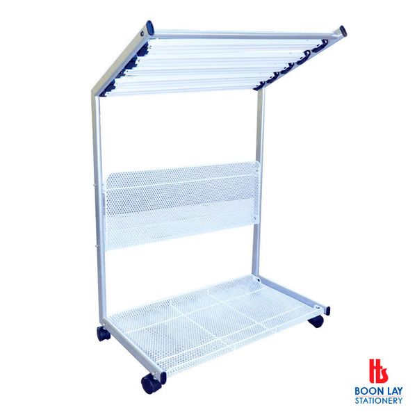 ARTEX Newspaper Rack H850mm - Silver Grey (JH27)