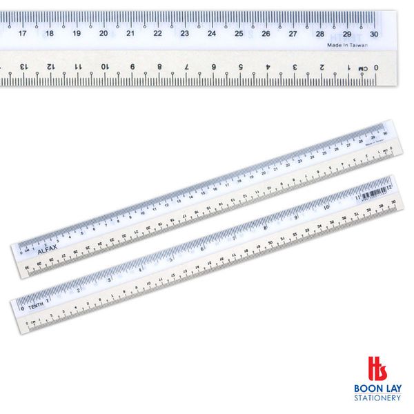 ALFAX Plastic Ruler 30cm (RU12)
