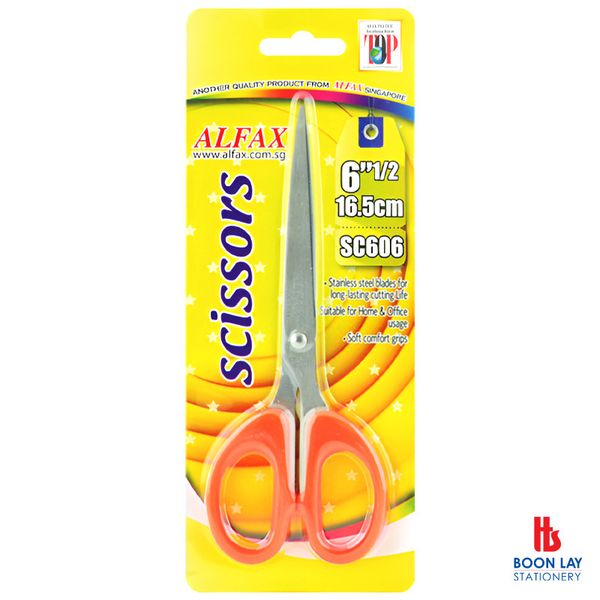 ALFAX Scissors 6.5" - Orange Handle (SC606)
