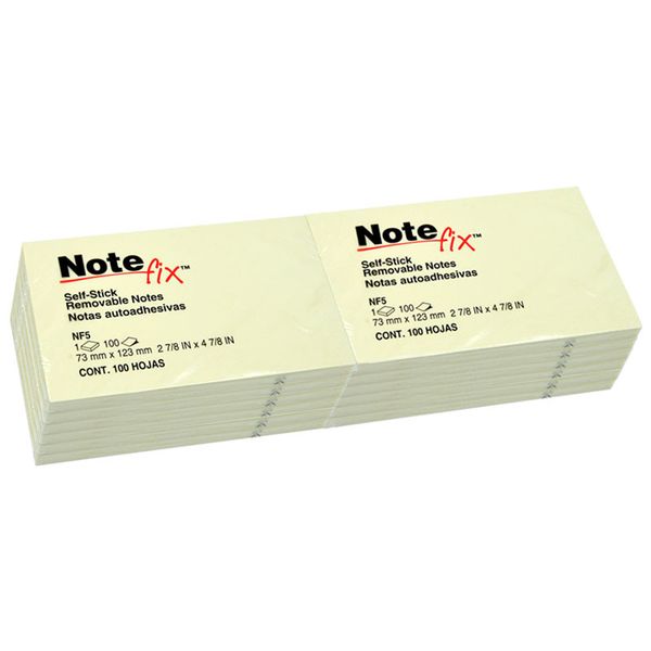 3M Post-it Note Fix 3"x5" Yellow - Pack of 12's (NF5)