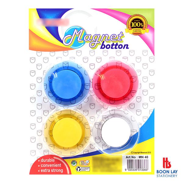 Magnetic Button Ø40mm - Pack of 4's (MN40)