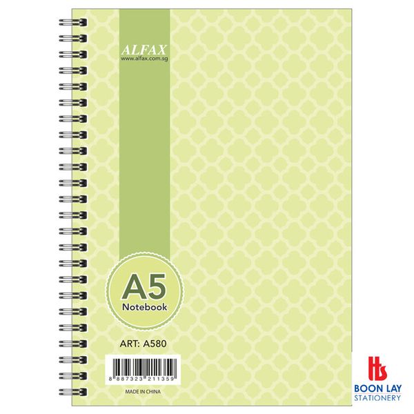 ALFAX Ring Note Book 80pgs A5 (A580)